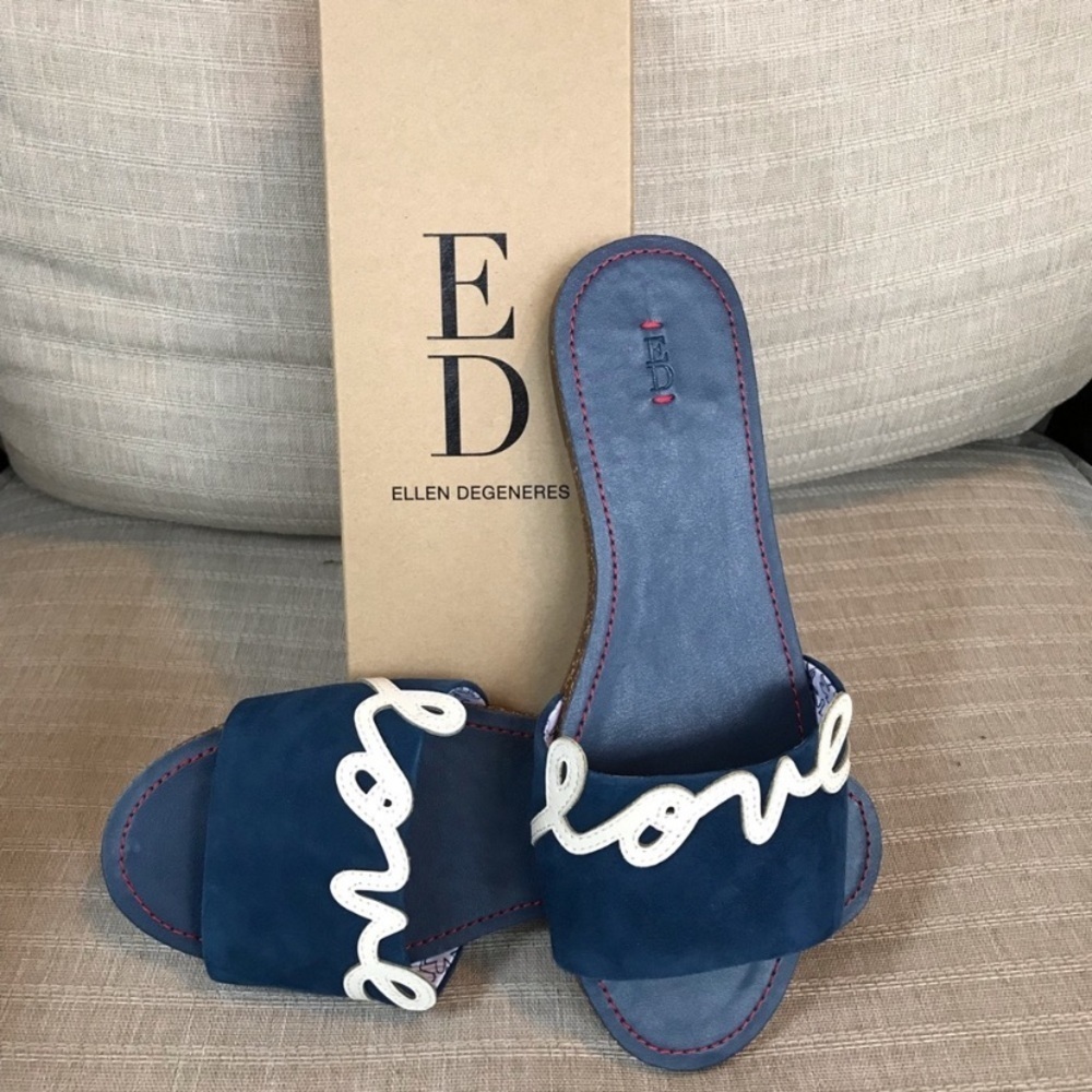 Ellen Degeneres Love Sharlin Slide Sandals Size 7
